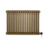 Terma Colorado (Wi-Fi Controlled) H600 x W834mm Brass Lacquer Electric Radiator with 1kw VEO Heating Element - Image 2